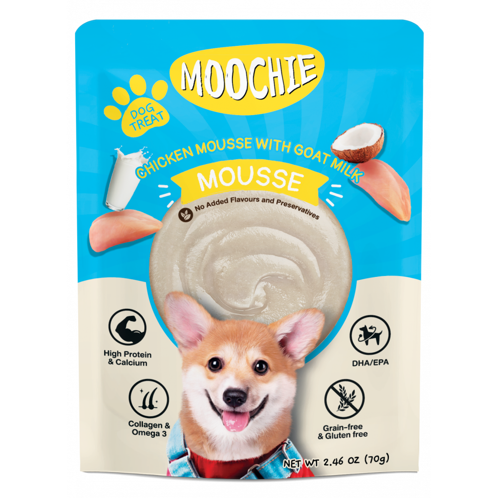Moochie Dog Mousse - Chicken With Goat Milk Pouch