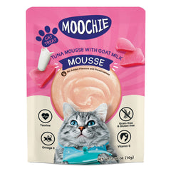 Moochie Cat Food Tuna Mousse With Goat Milk Pouch