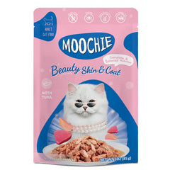 Moochie Cat Food Mince With Tuna - Beauty Skin & Coat Pouch