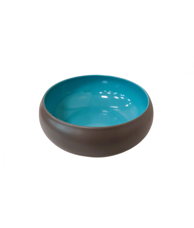 Pado S S Double Wall Bowl - Blue and Grey