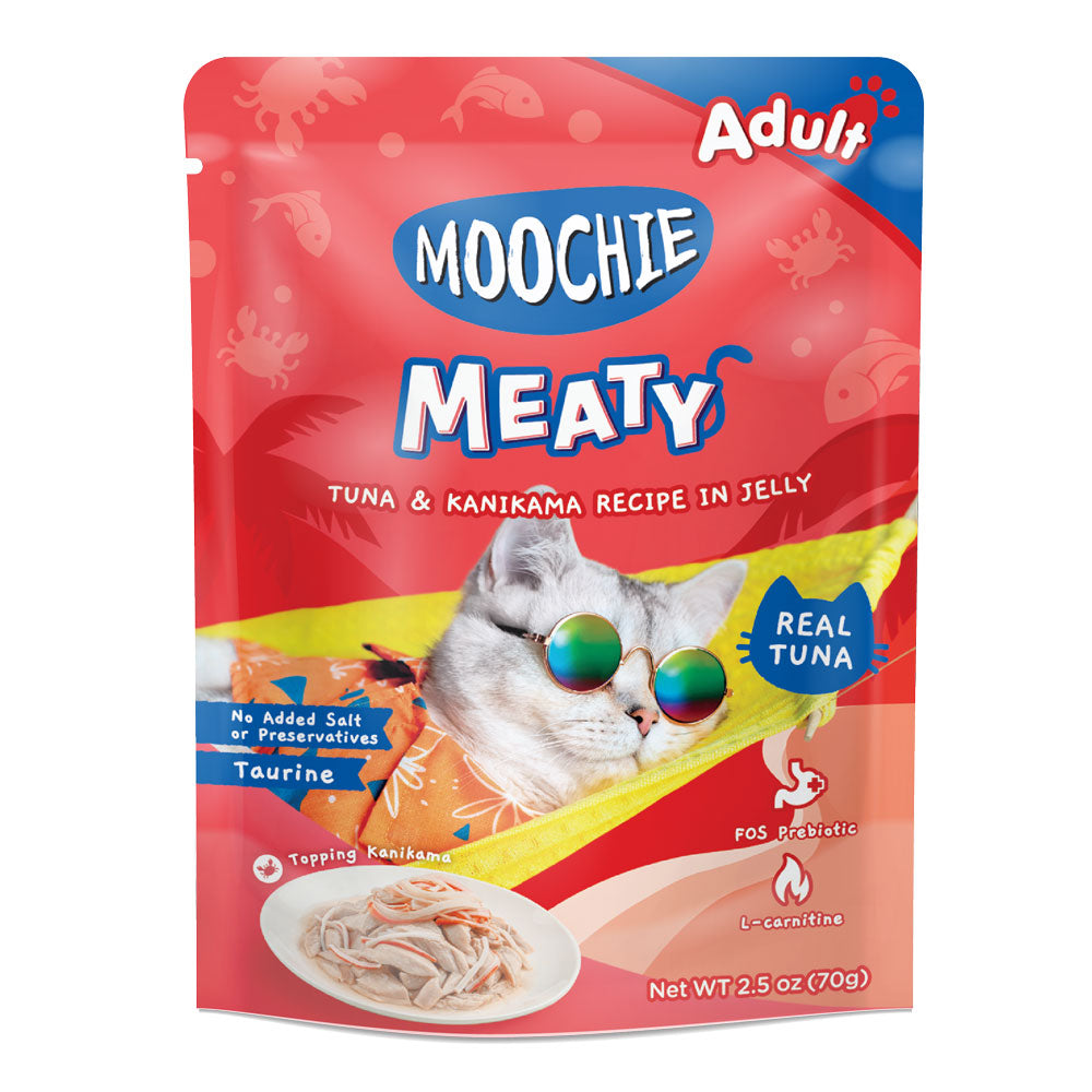 Moochie Cat Food Tuna & Kanikama Recipe In Jelly Pouch