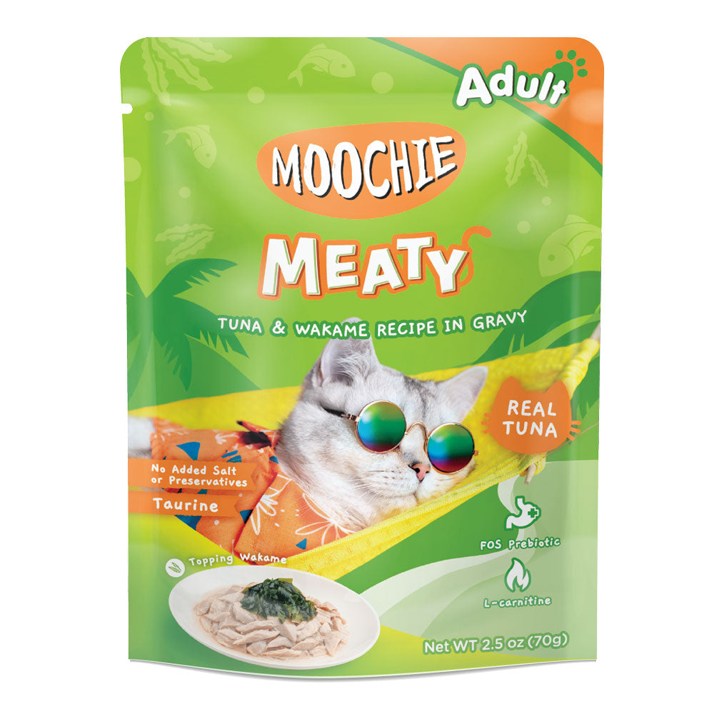 Moochie Cat Food Tuna & Wakame Recipe In Gravy Pouch