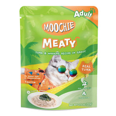 Moochie Cat Food Tuna & Wakame Recipe In Gravy Pouch