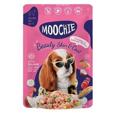 Moochie Dog Food Casserole With Salmon - Beauty Skin & Coat Pouch
