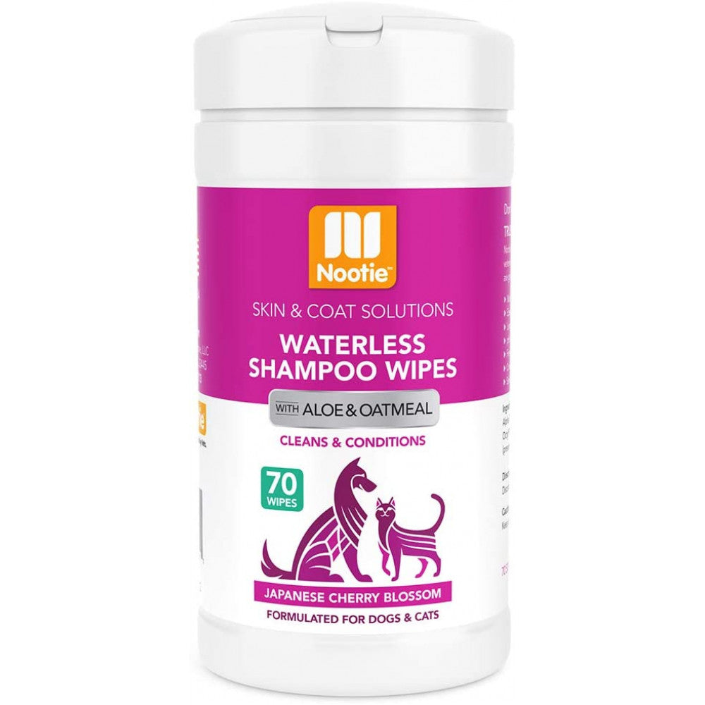 Nootie Waterless Shampoo Wipes – Japanese Cherry Blossom 70 Count