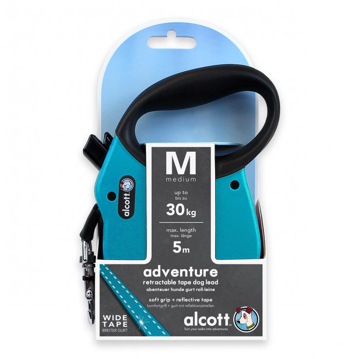Alcott Adventure Retractable Leash -  5m - Medium
