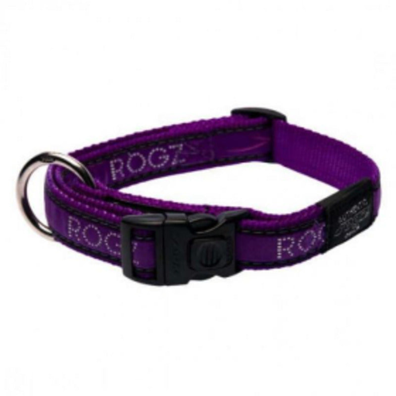 Rogz Purple Chrome Collar